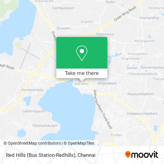Red Hills (Bus Station-Redhills) map