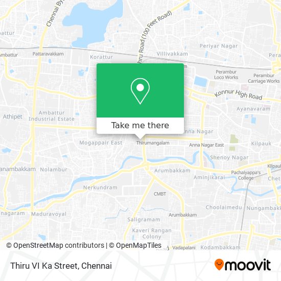 Thiru VI Ka Street map