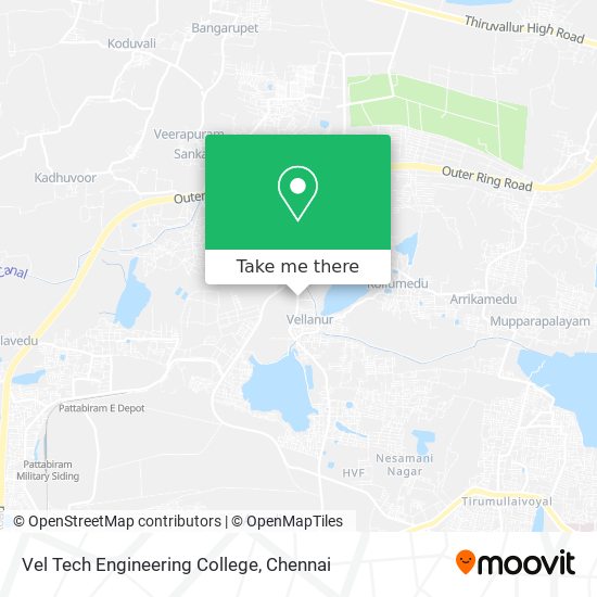 Vel Tech Engineering College map