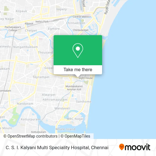 C. S. I. Kalyani Multi Speciality Hospital map