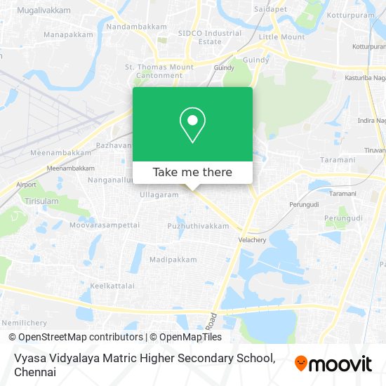 Vyasa Vidyalaya Matric Higher Secondary School map