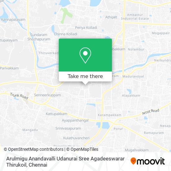 Arulmigu Anandavalli Udanurai Sree Agadeeswarar Thirukoil map