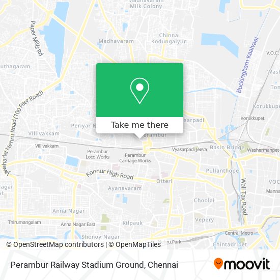 Perambur Railway Stadium Ground map