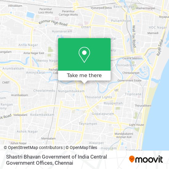 Shastri Bhavan Government of India Central Government Offices map