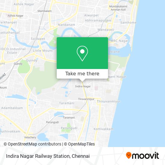 Indira Nagar Railway Station map