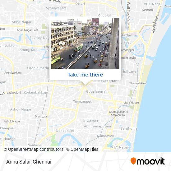 Anna Salai map