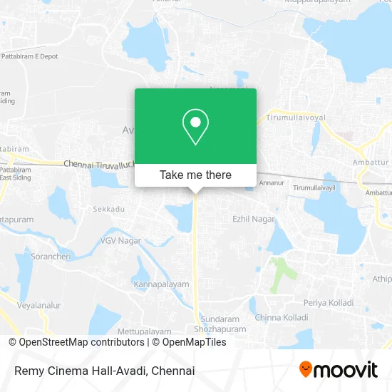 Remy Cinema Hall-Avadi map