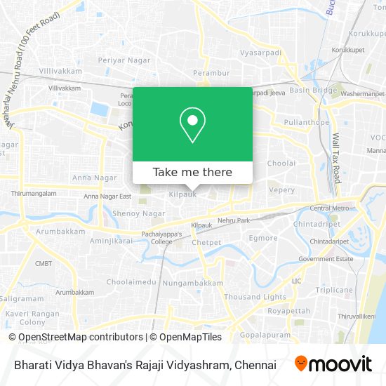 Bharati Vidya Bhavan's Rajaji Vidyashram map