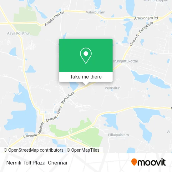 Nemili Toll Plaza map