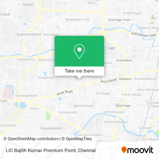 LIC Bajith Kumar Premium Point map