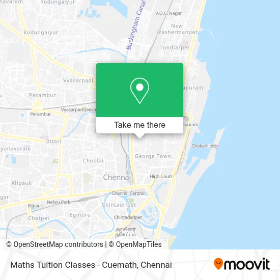Maths Tuition Classes - Cuemath map