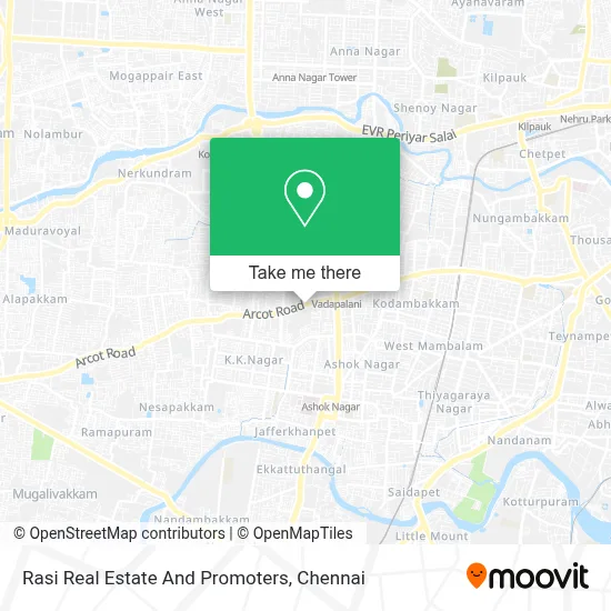 Rasi Real Estate And Promoters map