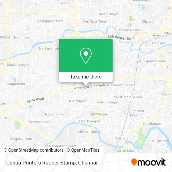 Ushaa Printers Rubber Stamp map