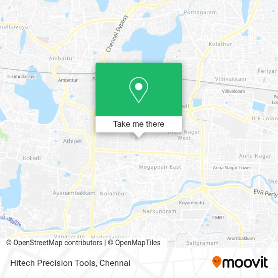 Hitech Precision Tools map