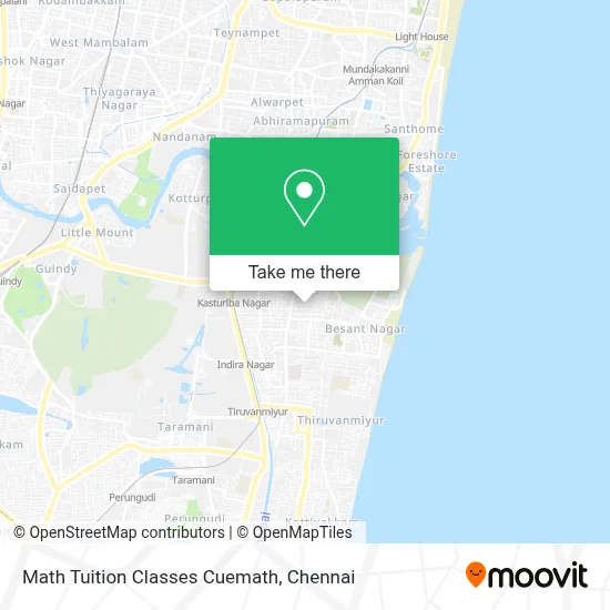 Math Tuition Classes Cuemath map