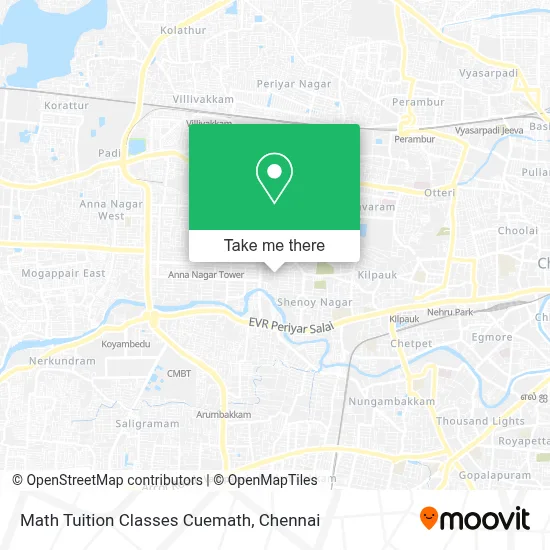 Math Tuition Classes Cuemath map