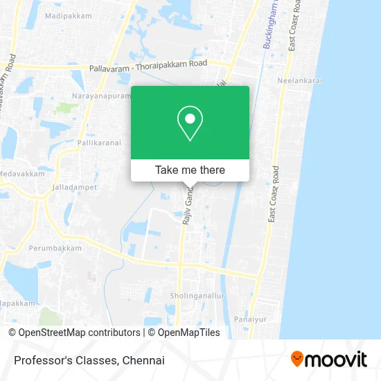 Professor's Classes map