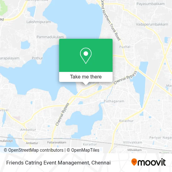 Friends Catring Event Management map