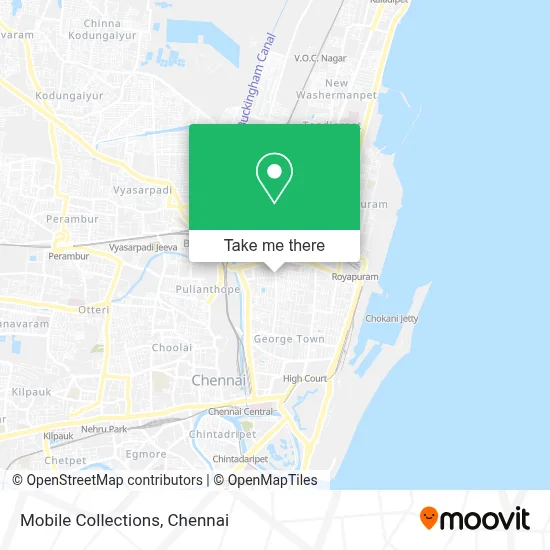 Mobile Collections map