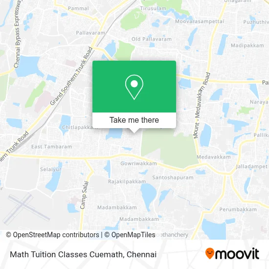 Math Tuition Classes Cuemath map
