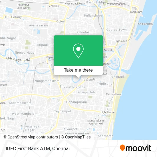 Idfc First Bank Atm map