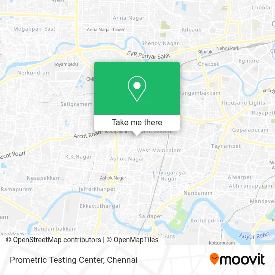 Prometric Testing Center map