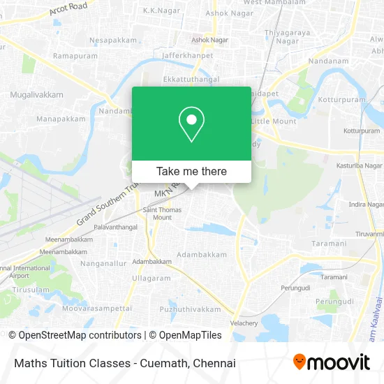 Maths Tuition Classes - Cuemath map