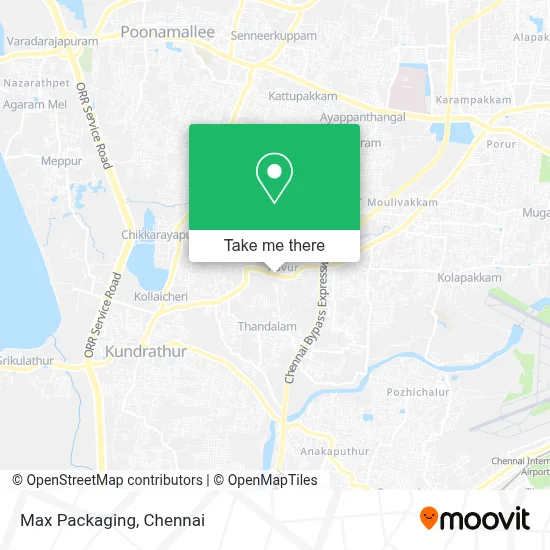 Max Packaging map