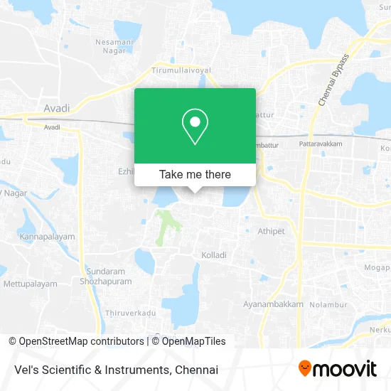 Vel's Scientific & Instruments map