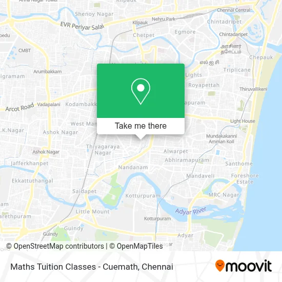 Maths Tuition Classes - Cuemath map