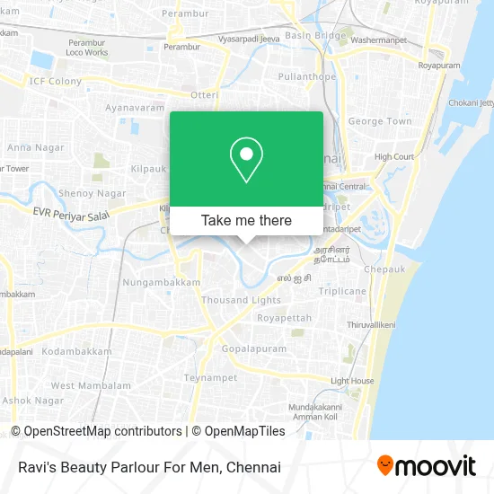 Ravi's Beauty Parlour For Men map