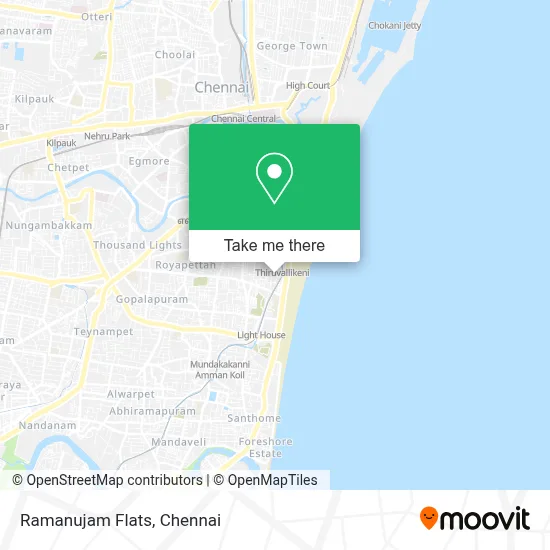 Ramanujam Flats map