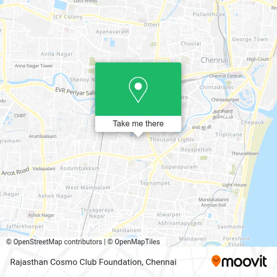Rajasthan Cosmo Club Foundation map