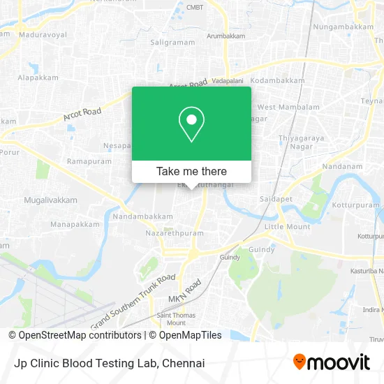 Jp Clinic Blood Testing Lab map