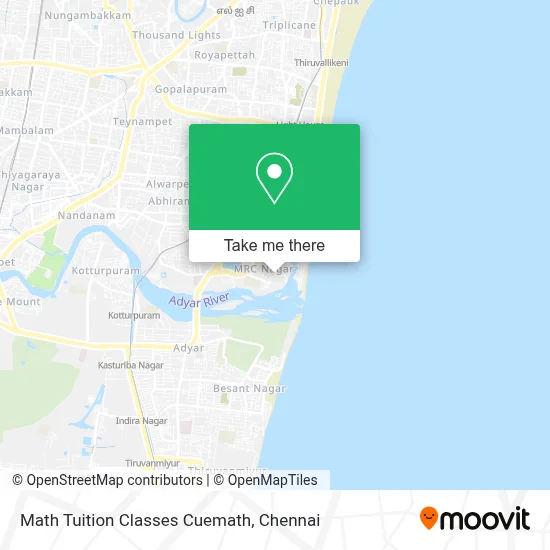 Math Tuition Classes Cuemath map