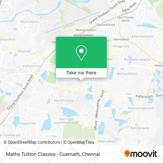 Maths Tuition Classes - Cuemath map