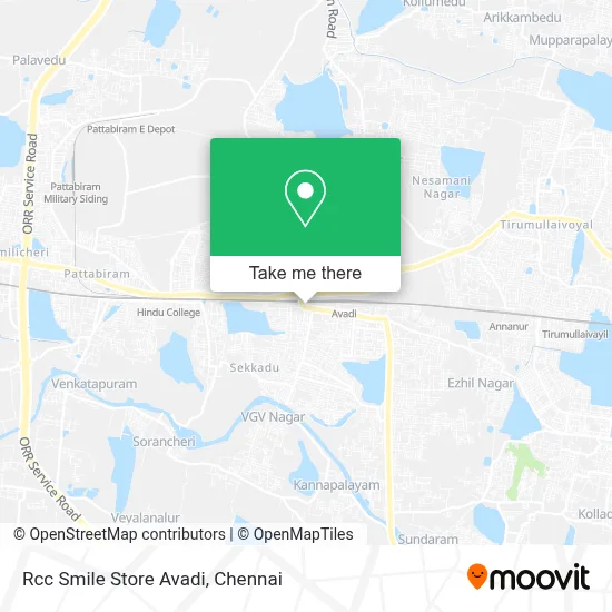 Rcc Smile Store Avadi map