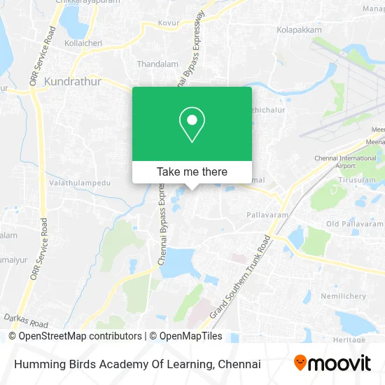 Humming Birds Academy Of Learning map