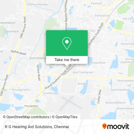 R G Hearing Aid Solutions map