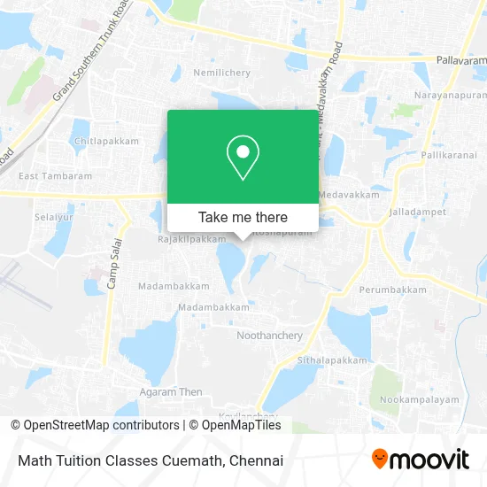 Math Tuition Classes Cuemath map