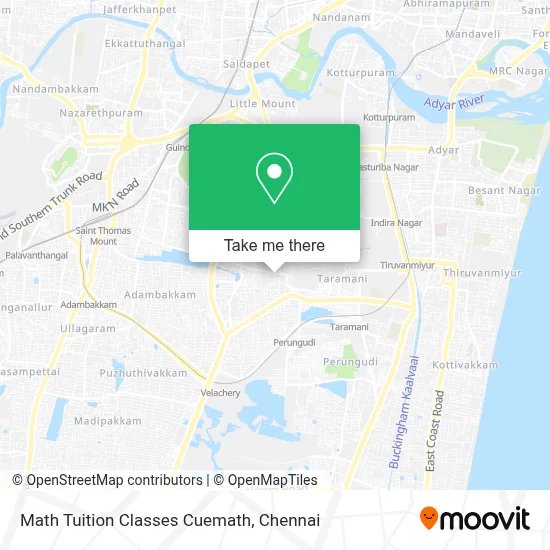 Math Tuition Classes Cuemath map