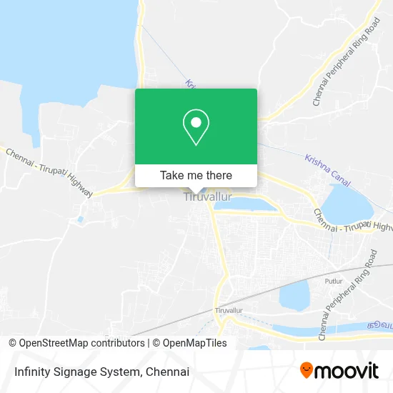 Infinity Signage System map