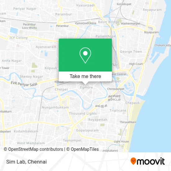 Sim Lab map