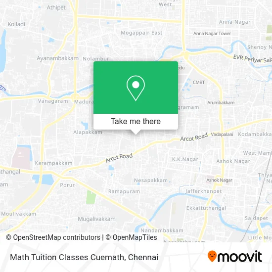 Math Tuition Classes Cuemath map