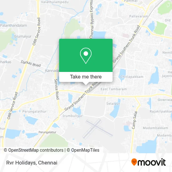 Rvr Holidays map