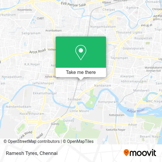 Ramesh Tyres map
