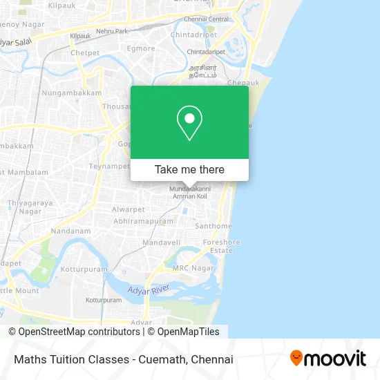 Maths Tuition Classes - Cuemath map