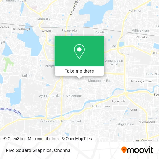 Five Square Graphics map