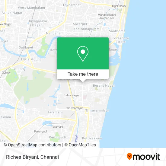 Riches Biryani map