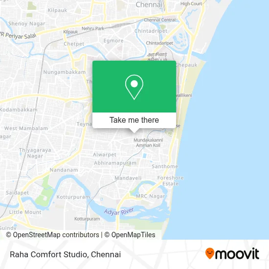 Raha Comfort Studio map